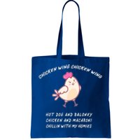 Viral Chicken Wing Chicken Wing Hot Dog & Bologna Song Tote Bag