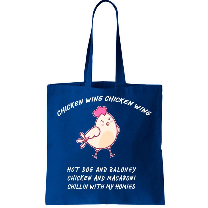 Viral Chicken Wing Chicken Wing Hot Dog & Bologna Song Tote Bag