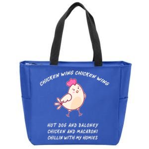 Viral Chicken Wing Chicken Wing Hot Dog & Bologna Song Zip Tote Bag