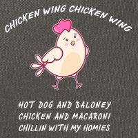 Viral Chicken Wing Chicken Wing Hot Dog & Bologna Song Cotton Canvas Backpack