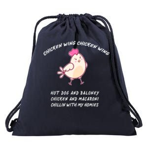 Viral Chicken Wing Chicken Wing Hot Dog & Bologna Song Drawstring Bag