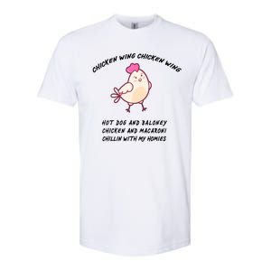 Viral Chicken Wing Chicken Wing Hot Dog & Bologna Song Softstyle CVC T-Shirt