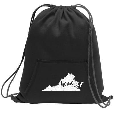 Virginia Home State Sweatshirt Cinch Pack Bag