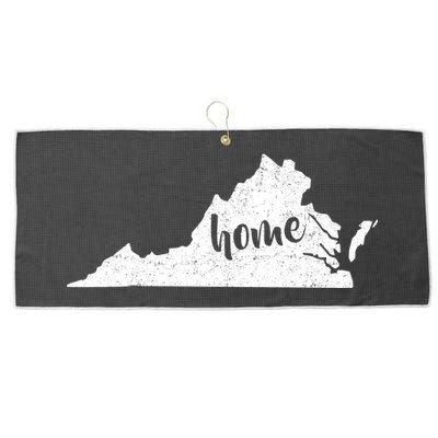 Virginia Home State Large Microfiber Waffle Golf Towel