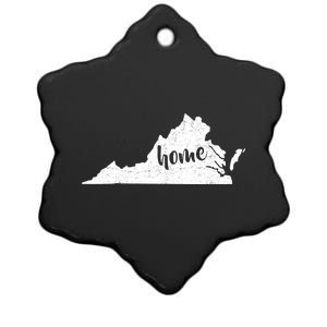 Virginia Home State Ceramic Star Ornament