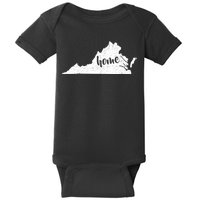 Virginia Home State Baby Bodysuit