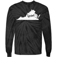 Virginia Home State Tie-Dye Long Sleeve Shirt