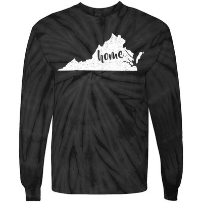 Virginia Home State Tie-Dye Long Sleeve Shirt