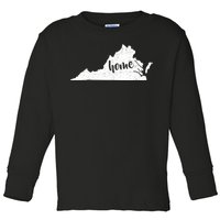 Virginia Home State Toddler Long Sleeve Shirt