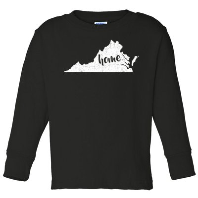 Virginia Home State Toddler Long Sleeve Shirt