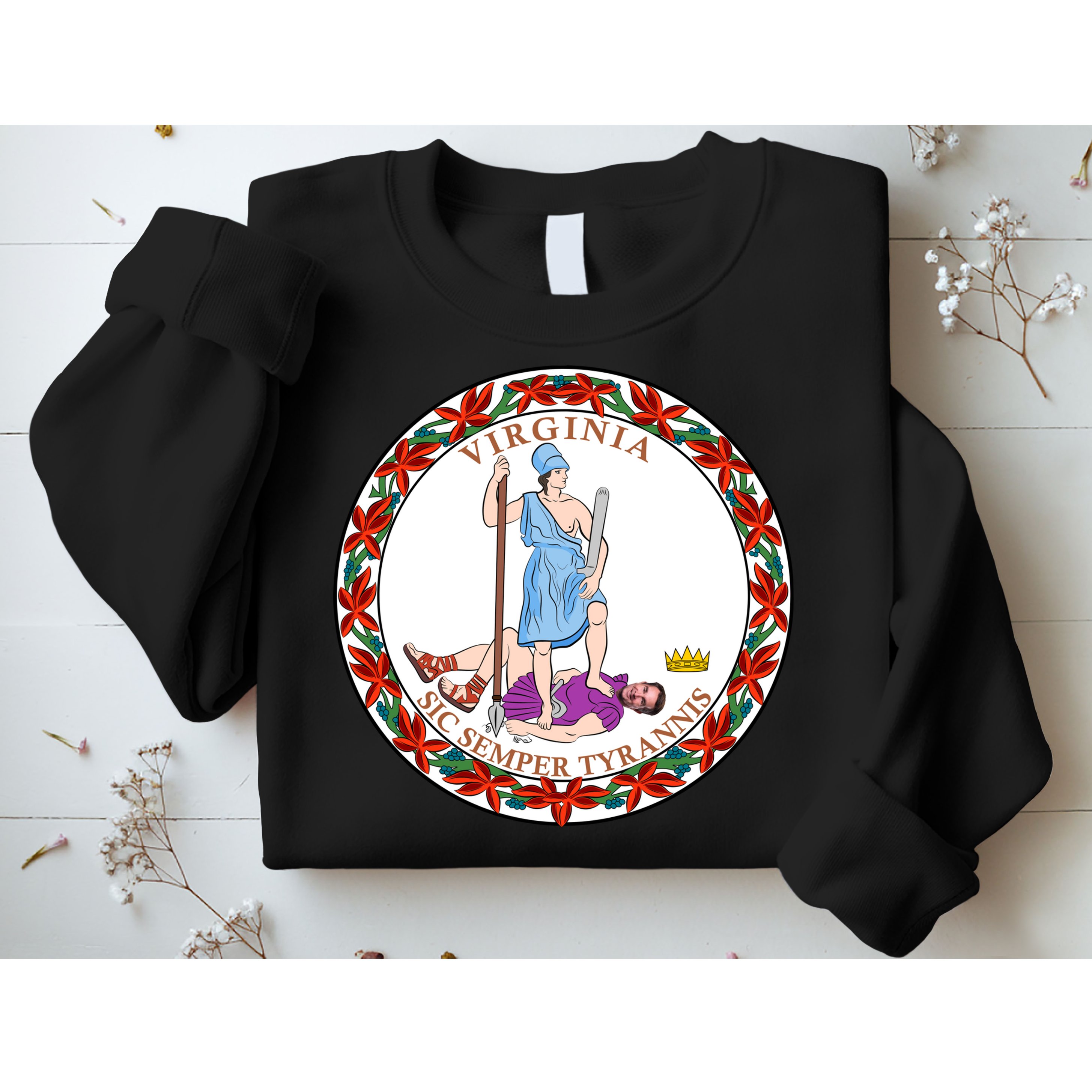 Virginia Sic Semper Tyrannis With Governor Northam Sweatshirt
