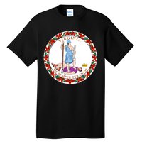 Virginia Sic Semper Tyrannis With Governor Northam Tall T-Shirt