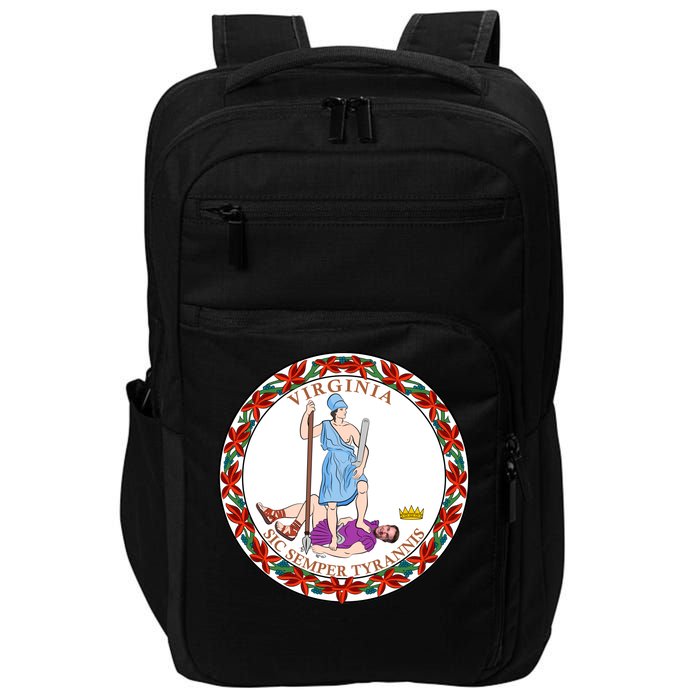 Virginia Sic Semper Tyrannis With Governor Northam Impact Tech Backpack