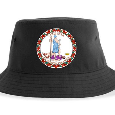 Virginia Sic Semper Tyrannis With Governor Northam Sustainable Bucket Hat