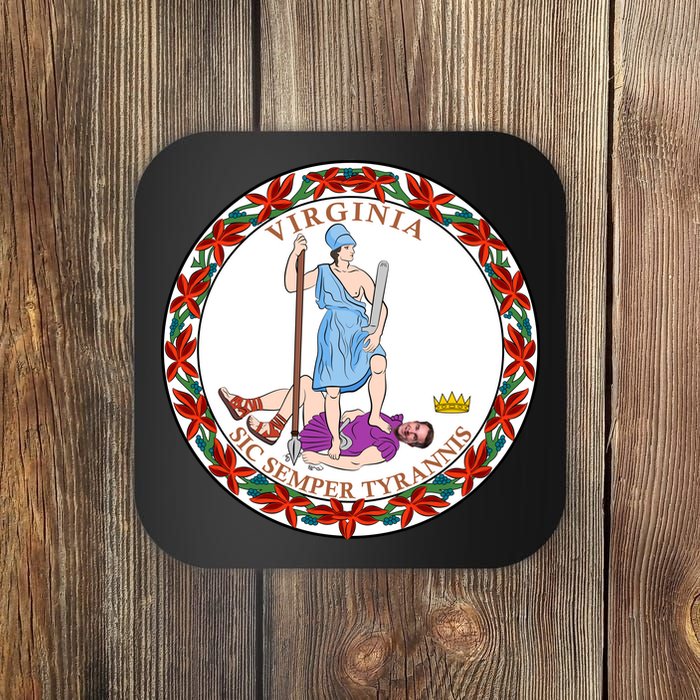 Virginia Sic Semper Tyrannis With Governor Northam Coaster