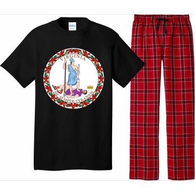 Virginia Sic Semper Tyrannis With Governor Northam Pajama Set