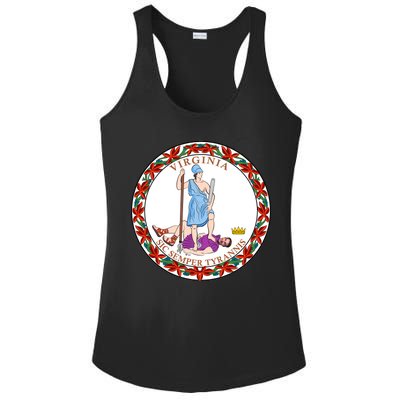 Virginia Sic Semper Tyrannis With Governor Northam Ladies PosiCharge Competitor Racerback Tank