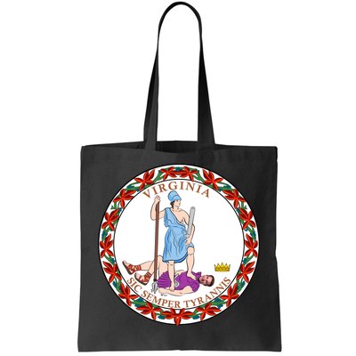 Virginia Sic Semper Tyrannis With Governor Northam Tote Bag