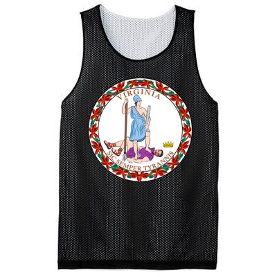 Virginia Sic Semper Tyrannis With Governor Northam Mesh Reversible Basketball Jersey Tank