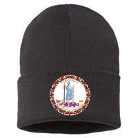 Virginia Sic Semper Tyrannis With Governor Northam Sustainable Knit Beanie