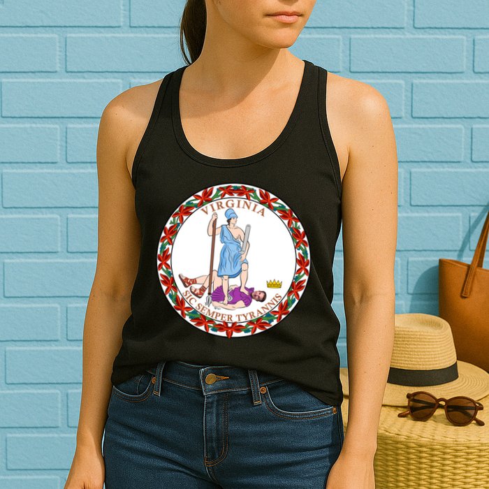 Virginia Sic Semper Tyrannis With Governor Northam Womens Tank Top