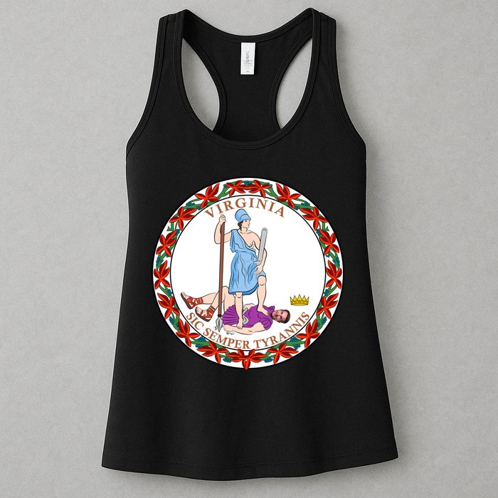 Virginia Sic Semper Tyrannis With Governor Northam Womens Tank Top