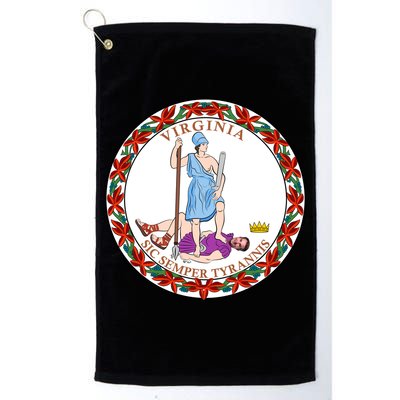 Virginia Sic Semper Tyrannis With Governor Northam Golf Towel