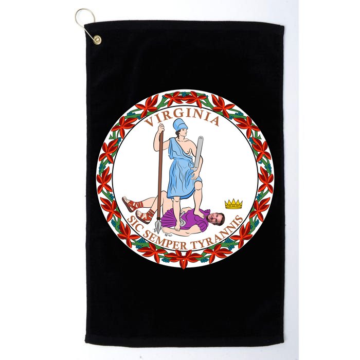 Virginia Sic Semper Tyrannis With Governor Northam Golf Towel
