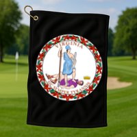 Virginia Sic Semper Tyrannis With Governor Northam Golf Towel