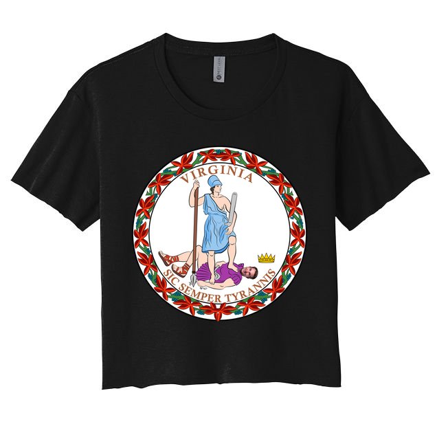 Virginia Sic Semper Tyrannis With Governor Northam Crop Top