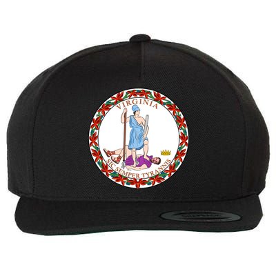 Virginia Sic Semper Tyrannis With Governor Northam Wool Snapback Cap