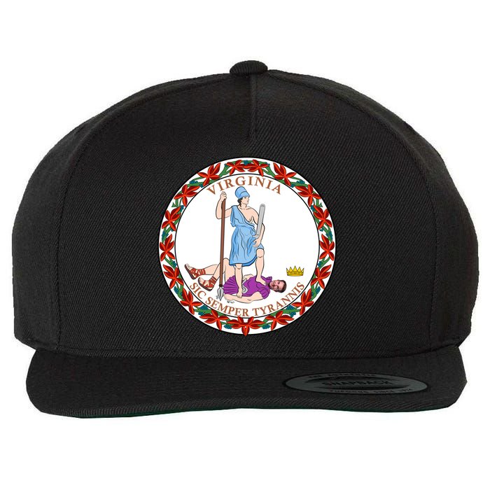 Virginia Sic Semper Tyrannis With Governor Northam Wool Snapback Cap