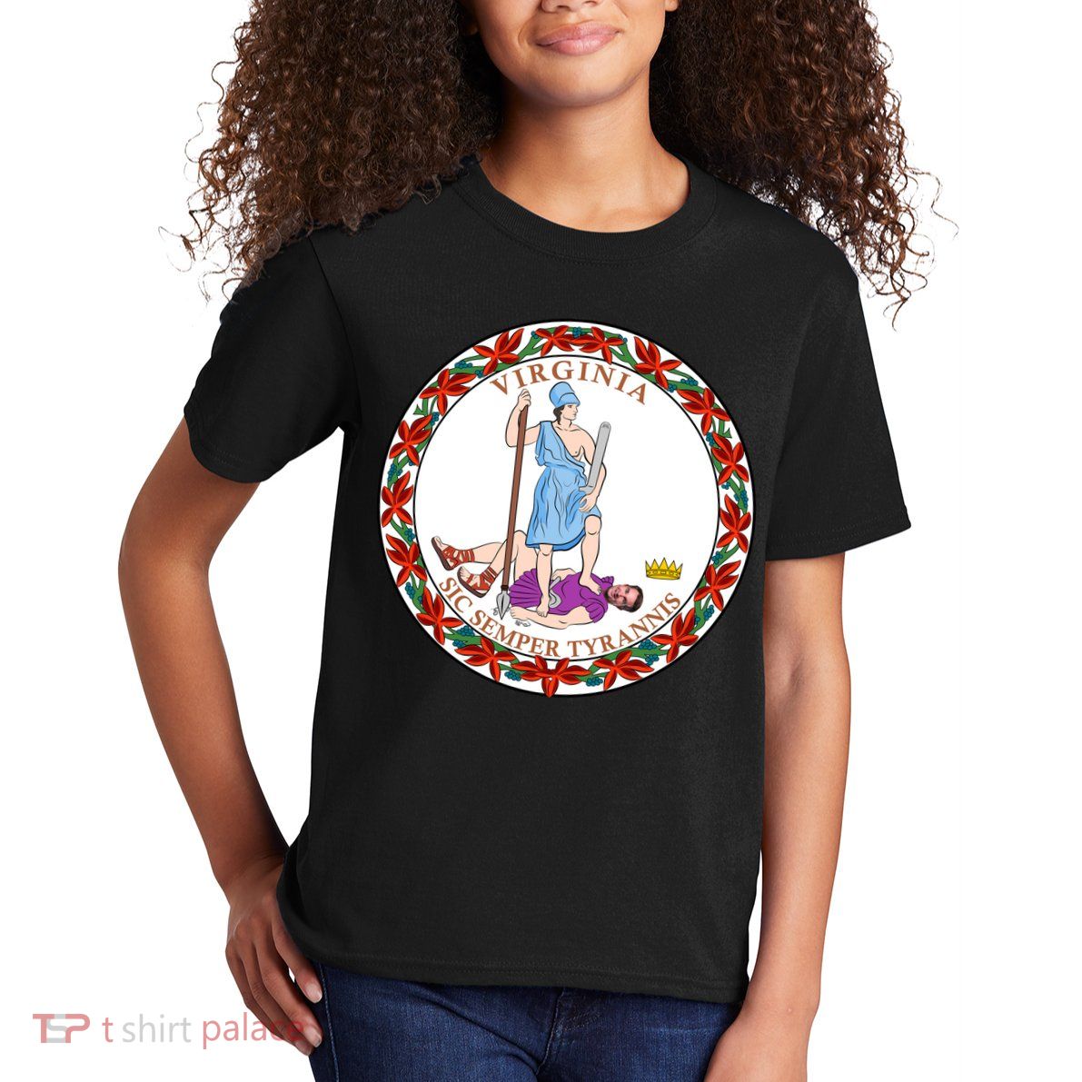 Virginia Sic Semper Tyrannis With Governor Northam Kids T-Shirt