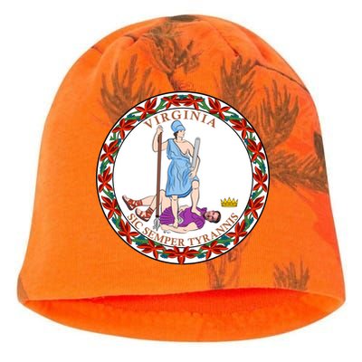 Virginia Sic Semper Tyrannis With Governor Northam Kati - Camo Knit Beanie