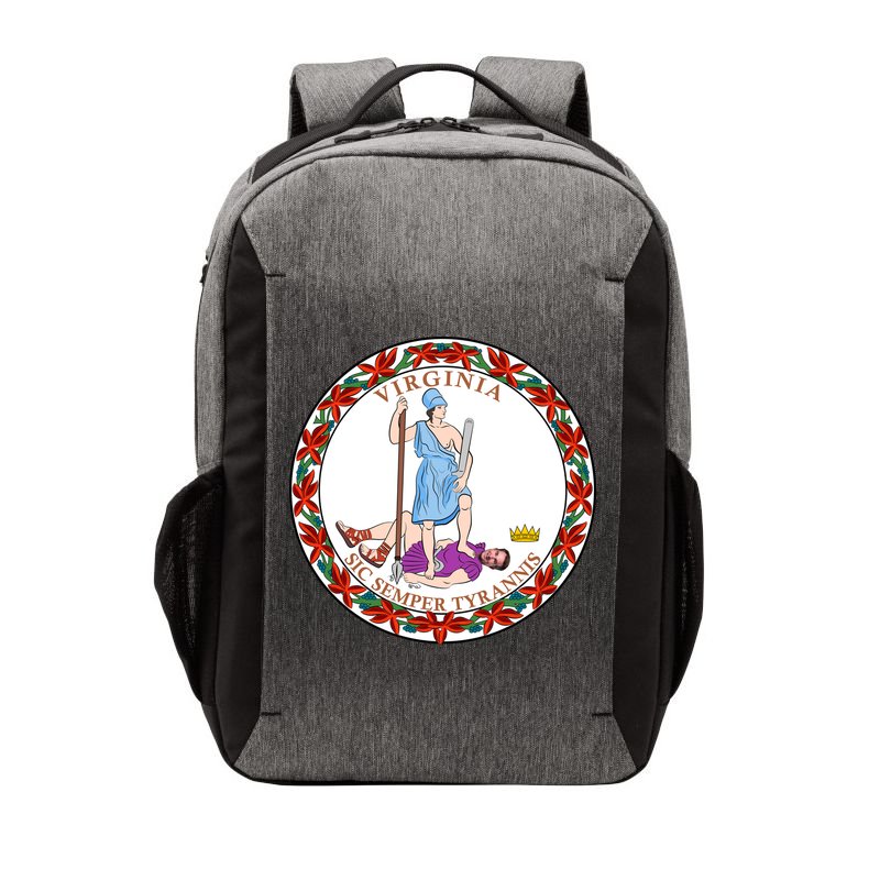 Virginia Sic Semper Tyrannis With Governor Northam Vector Backpack