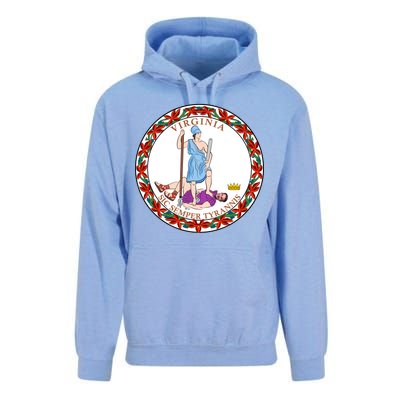 Virginia Sic Semper Tyrannis With Governor Northam Unisex Surf Hoodie