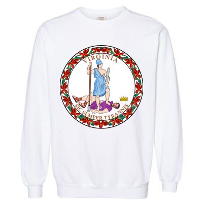 Virginia Sic Semper Tyrannis With Governor Northam Garment-Dyed Sweatshirt