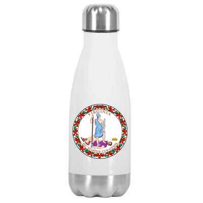 Virginia Sic Semper Tyrannis With Governor Northam Stainless Steel Insulated Water Bottle