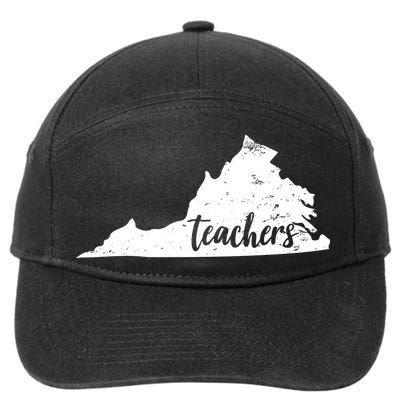 Virginia Teacher Vintage Red For Ed 7-Panel Snapback Hat