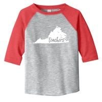 Virginia Teacher Vintage Red For Ed Toddler Fine Jersey T-Shirt