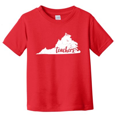 Virginia Teacher Vintage Red For Ed Toddler T-Shirt