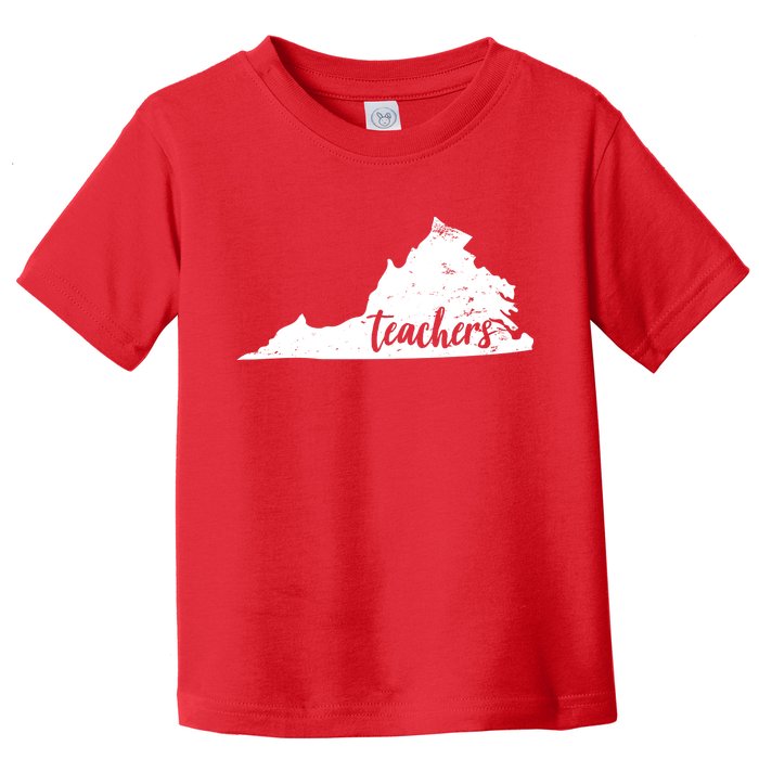 Virginia Teacher Vintage Red For Ed Toddler T-Shirt