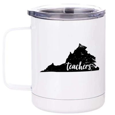 Virginia Teacher Vintage Red For Ed 12 oz Stainless Steel Tumbler Cup