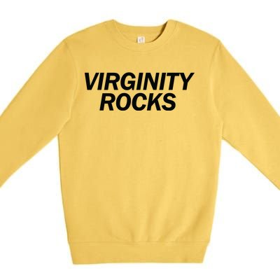 Virginity Rocks Premium Crewneck Sweatshirt