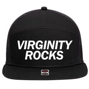 Virginity Rocks 7 Panel Mesh Trucker Snapback Hat