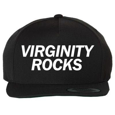 Virginity Rocks Wool Snapback Cap