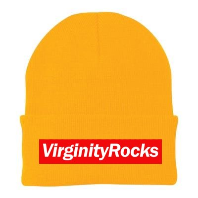 Virginity Rocks Box Logo Knit Cap Winter Beanie