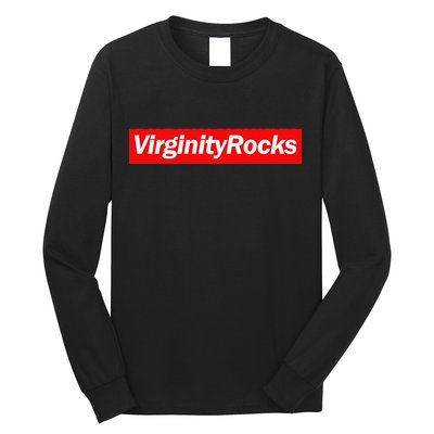 Virginity Rocks Box Logo Long Sleeve Shirt