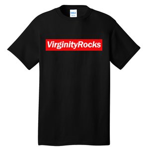 Virginity Rocks Box Logo Tall T-Shirt