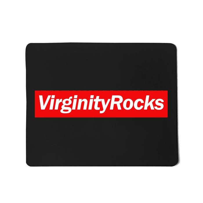 Virginity Rocks Box Logo Mousepad